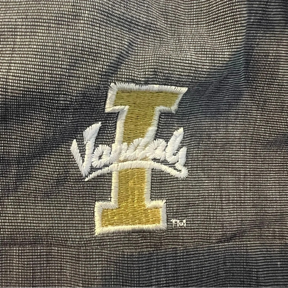 University of Idaho Vandals grey button down shirt with embroidered logo size S - Picture 1 of 11